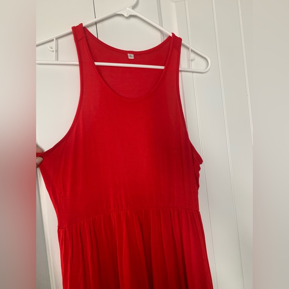 Red Sundress Maxi Dress - Picture 2 of 5